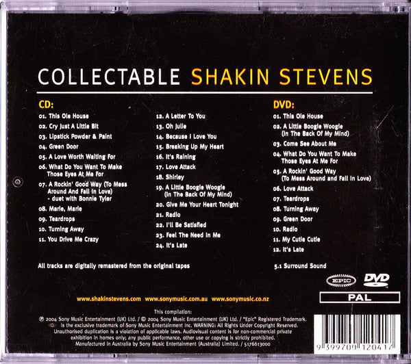 Shakin Stevens* : Collectable Shakin Stevens (CD, Comp, RM + DVD, Comp, Multichannel, PAL)