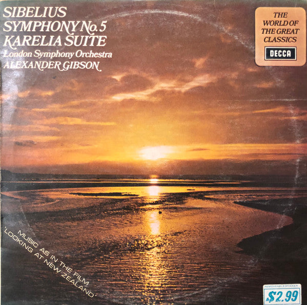 Sibelius*, London Symphony Orchestra, Alexander Gibson : Symphony No. 5 / Karelia Suite (LP, RE)