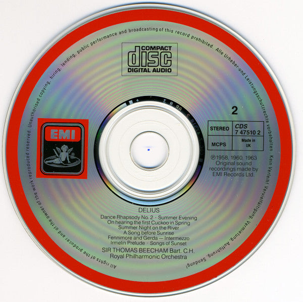 Frederick Delius - Sir Thomas Beecham, Royal Philharmonic Orchestra : Beecham Conducts Delius (2xCD, Album, Comp)