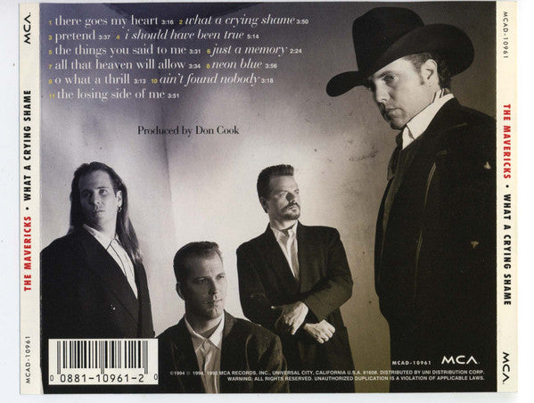 The Mavericks : What A Crying Shame (CD, Album, RE, Uni)
