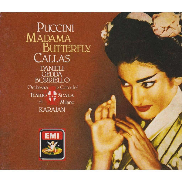 Giacomo Puccini - Maria Callas, Lucia Danieli, Nicolai Gedda, Mario Borriello, Orchestra Del Teatro Alla Scala E Coro Del Teatro Alla Scala, Herbert Von Karajan : Madama Butterfly  (2xCD, Album, Mono, RE, RM + Box, Sli)