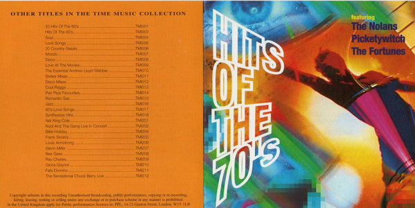Various : Hits Of The 70's (CD, Comp)