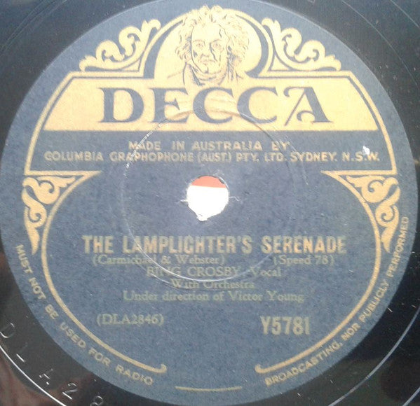 Bing Crosby : Clementine / The Lamplighter's Serenade (Shellac, 10")