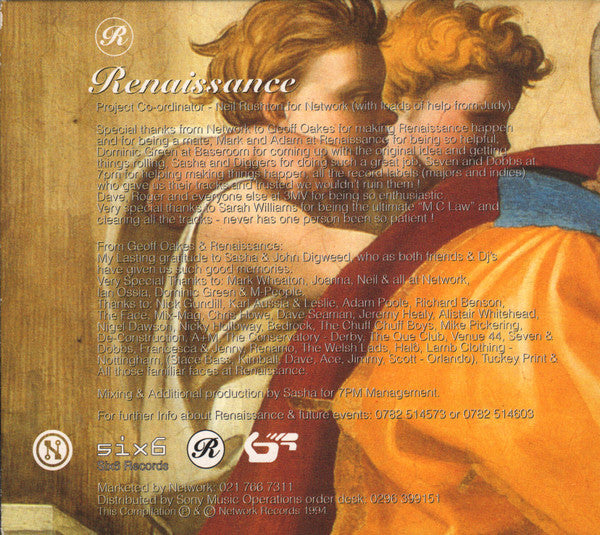 Sasha & John Digweed : Renaissance: The Mix Collection (3xCD, Mixed, May)