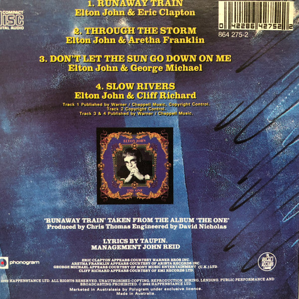Elton John & Eric Clapton : Runaway Train (CD, Single)