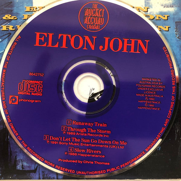 Elton John & Eric Clapton : Runaway Train (CD, Single)