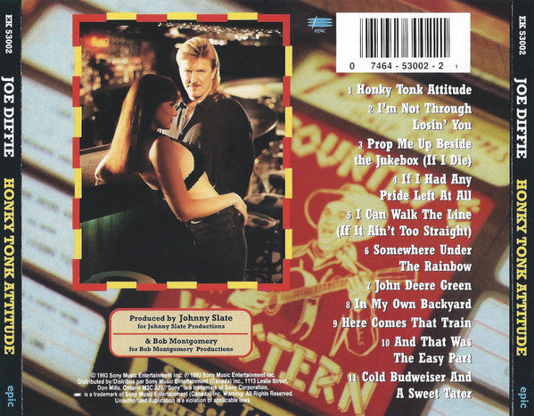 Joe Diffie : Honky Tonk Attitude (CD, Album)