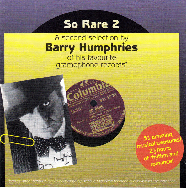 Various : So Rare 2 - A Second Selection By Barry Humphries Of His Favourite Gramophone Records (2xCD, Comp)