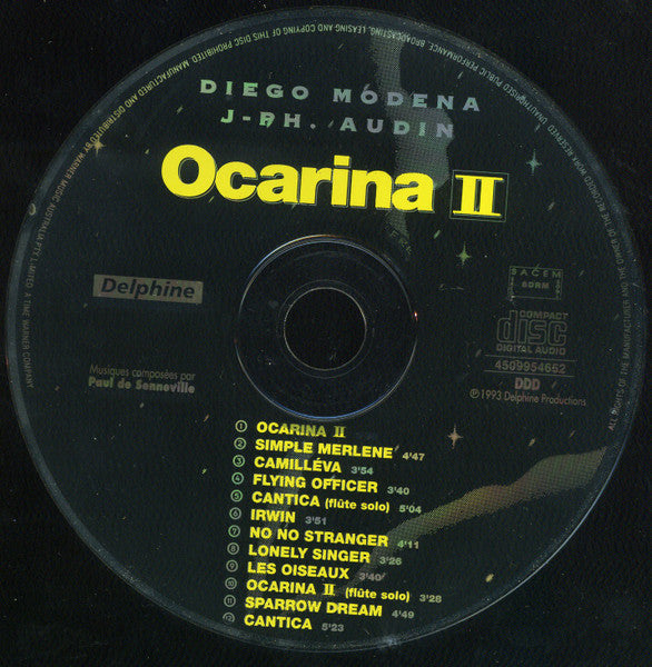 Jean-Philippe Audin & Diego Modena : Ocarina II (CD, Album)