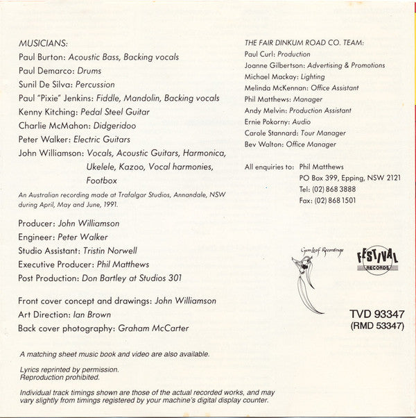 John Williamson : Waratah St. (CD, Album)