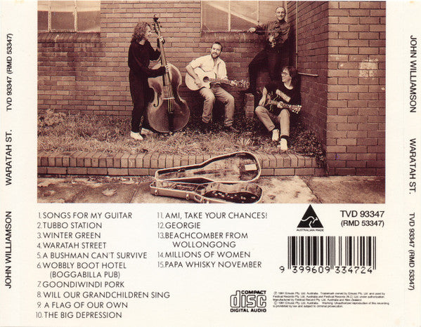 John Williamson : Waratah St. (CD, Album)