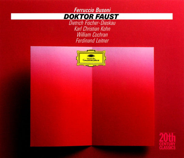 Ferruccio Busoni / Dietrich Fischer-Dieskau, Karl Christian Kohn*, William Cochran, Ferdinand Leitner : Doktor Faust (3xCD, Album, RE, RM)