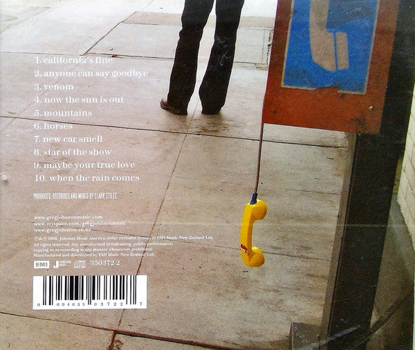 Greg Johnson : Anyone Can Say Goodbye (CD, Album)