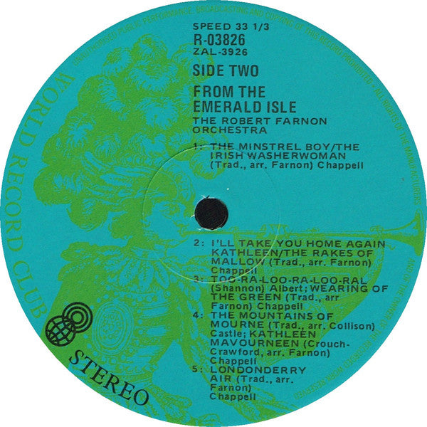 Robert Farnon And His Orchestra : From The Emerald Isle (LP, Album, Club, RE)