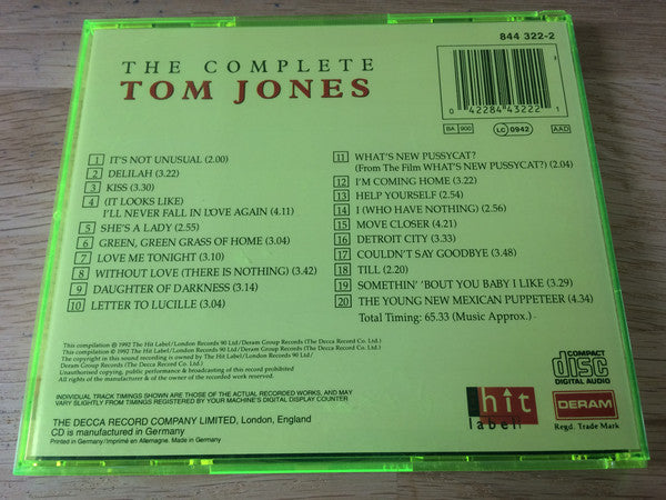 Tom Jones : The Complete Tom Jones (CD, Comp)