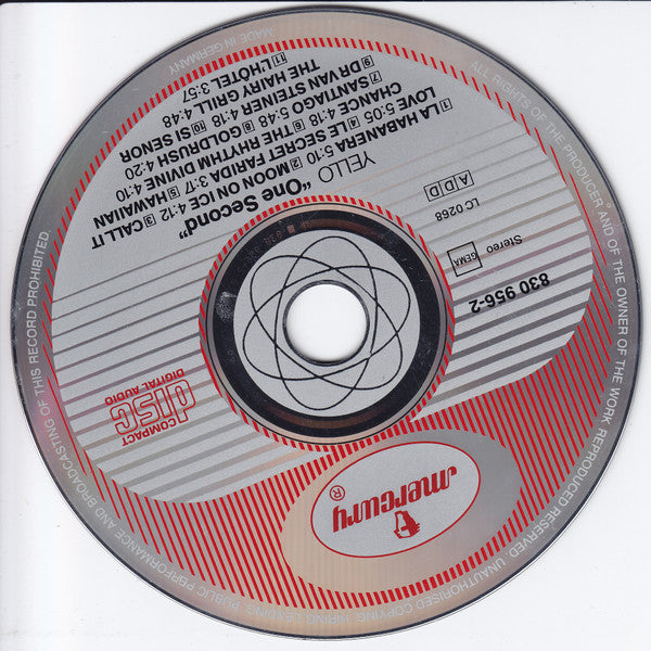 Yello : One Second (CD, Album)
