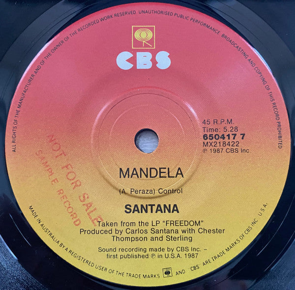 Santana : Veracruz (7", Single)