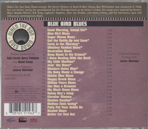 Sonny Boy Williamson : Blue Bird Blues (CD, Comp)