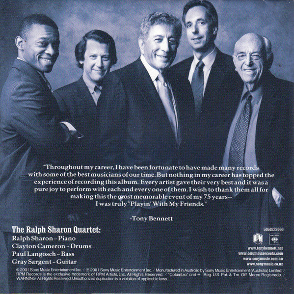 Tony Bennett : Playin' With My Friends: Bennett Sings The Blues (CD, Album)