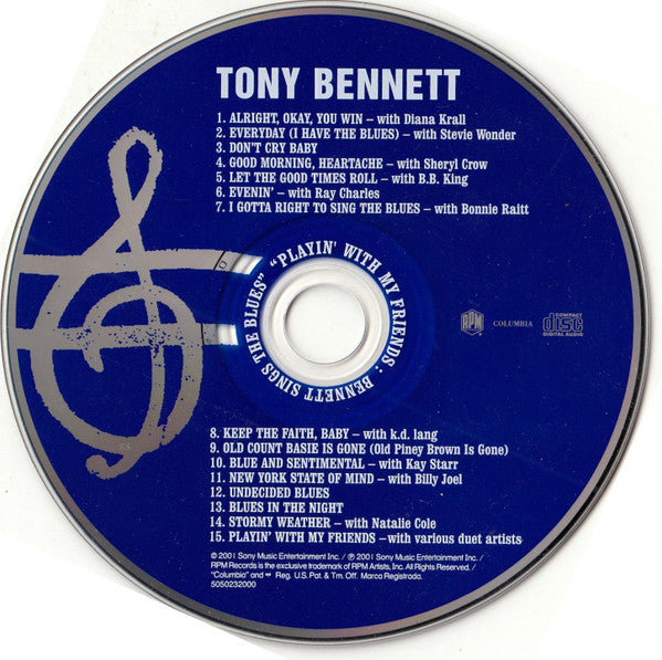 Tony Bennett : Playin' With My Friends: Bennett Sings The Blues (CD, Album)