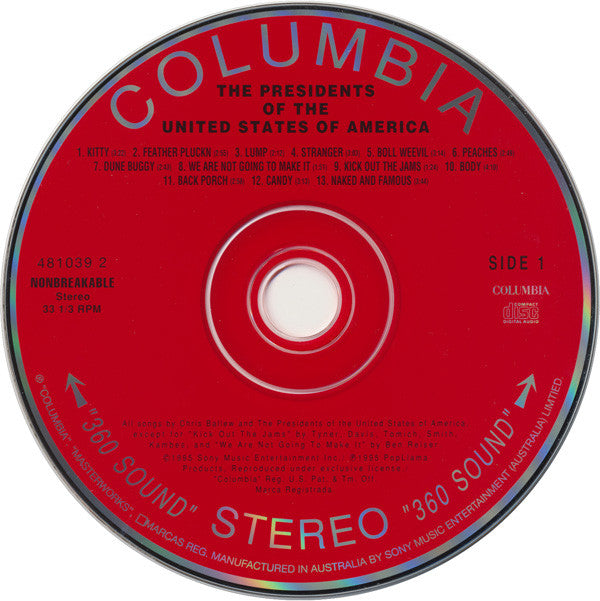 The Presidents Of The United States Of America : The Presidents Of The United States Of America (CD, Album)
