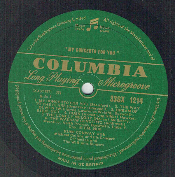Russ Conway : My Concerto For You (LP, Mono, Gre)