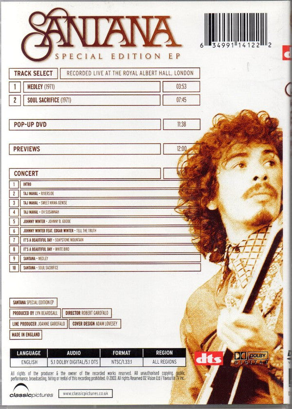 Santana : Special Edition EP (DVD, Comp, Unofficial, NTSC)