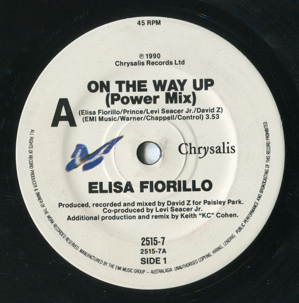 Elisa Fiorillo : On The Way Up (7", Single)