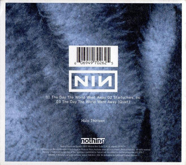 Nine Inch Nails : The Day The World Went Away (CD, Single, Dig)