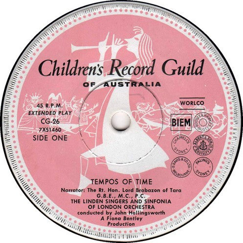 Various : Tempos Of Time (7", EP, Mono, Club, RE)