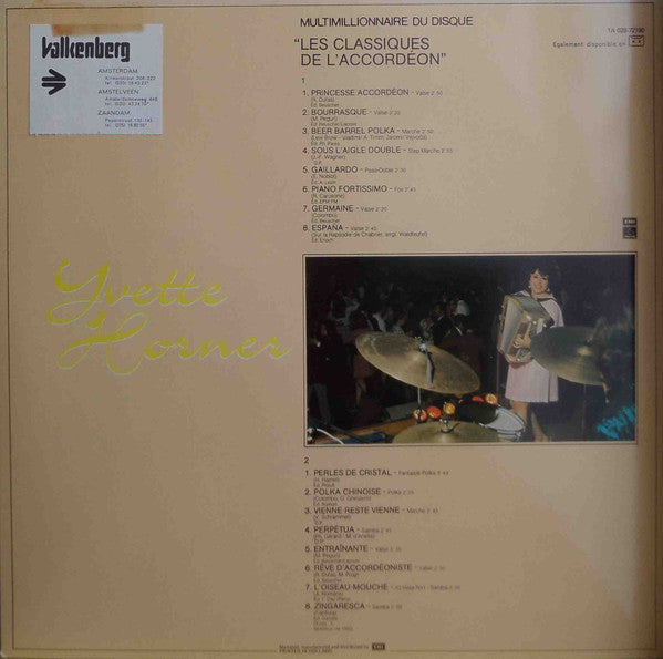 Yvette Horner : Les Classiques De L'Accordeon (LP, Comp, RE)