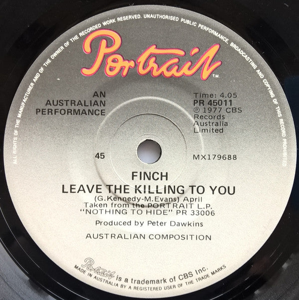 Finch (6) : Where Were You (7")