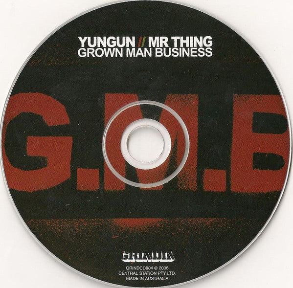 Yungun & Mr Thing* : Grown Man Business (CD, Album)
