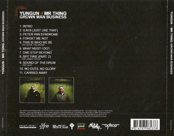 Yungun & Mr Thing* : Grown Man Business (CD, Album)