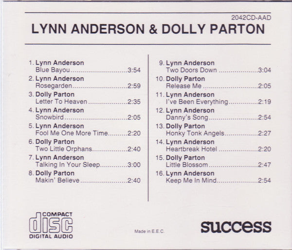 Lynn Anderson & Dolly Parton : Lynn Anderson & Dolly Parton (CD, Comp)