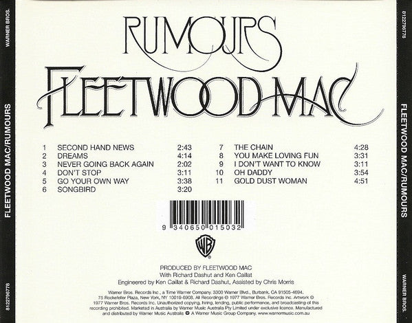 Fleetwood Mac : Rumours (CD, Album, RE, RM)