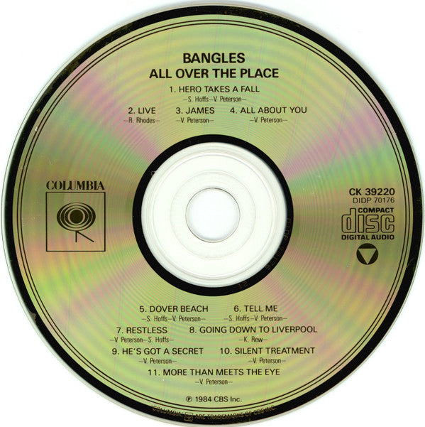 Bangles : All Over The Place (CD, Album, DAD)