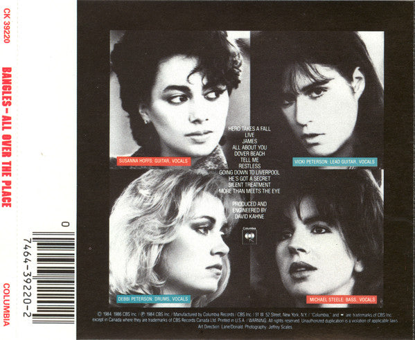 Bangles : All Over The Place (CD, Album, DAD)