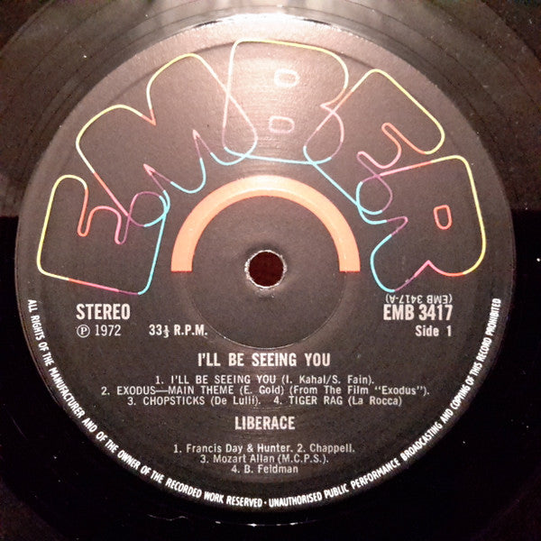 Liberace : I'll Be Seeing You (LP)