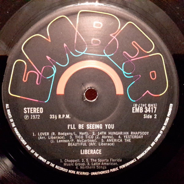 Liberace : I'll Be Seeing You (LP)
