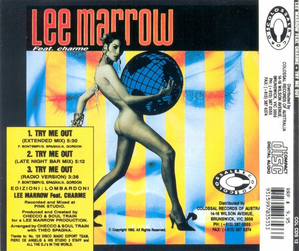 Lee Marrow Feat. Charme : Try Me Out (CD, Maxi)