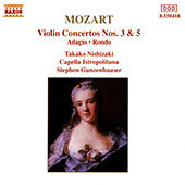 Mozart*, Takako Nishizaki, Capella Istropolitana, Stephen Gunzenhauser : Violin Concertos Nos.3 & 5 (CD, Album)