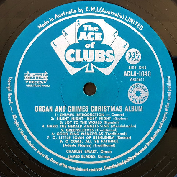 Charles Smart, James Blades : Organ And Chimes Christmas Album (LP, Album, Mono)