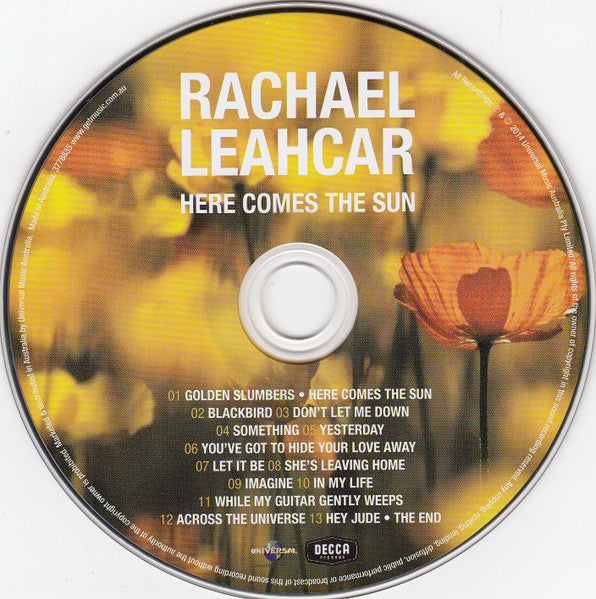 Rachael Leahcar : Here Comes The Sun (CD, Album)