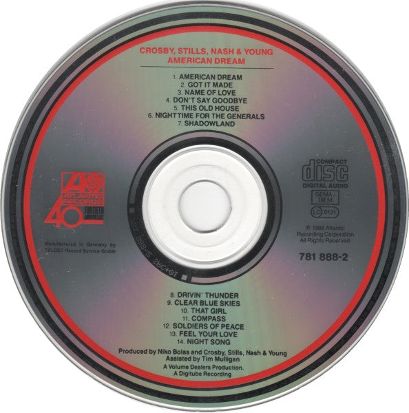 Crosby, Stills, Nash & Young : American Dream (CD, Album)