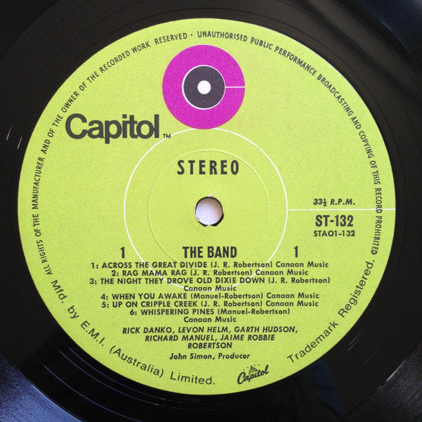 The Band : The Band (LP, Album, Tex)
