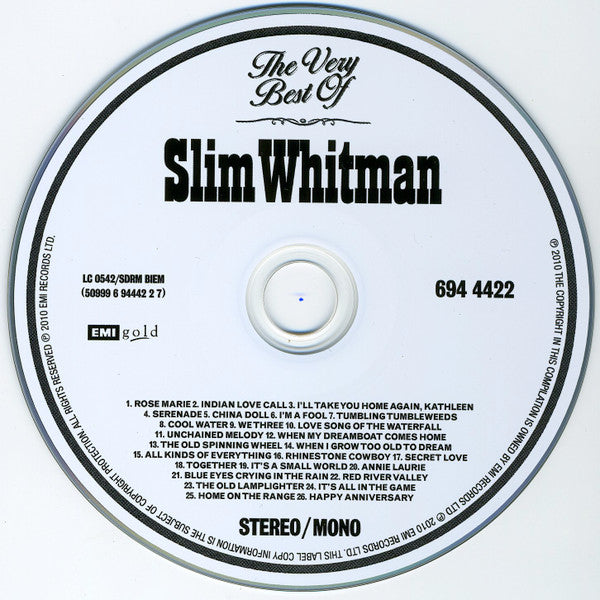 Slim Whitman : The Very Best Of Slim Whitman (CD, Comp)