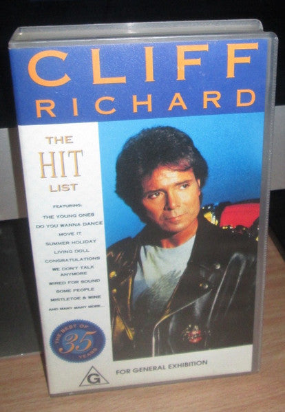 Cliff Richard : The Hit List (VHS, Comp, Mono, PAL)