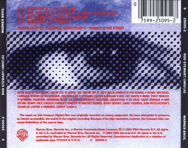 Rod Stewart : Camouflage (CD, Album, RE)