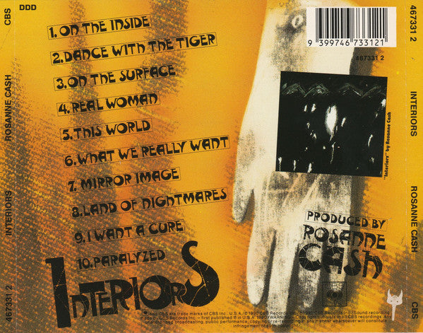 Rosanne Cash : Interiors (CD, Album)